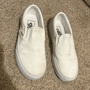 White vans size 4 (4 men and 5.5 women) worn by my son a few times.